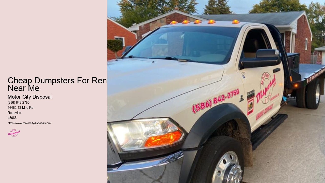 Roll Off Dumpster Rental Michigan