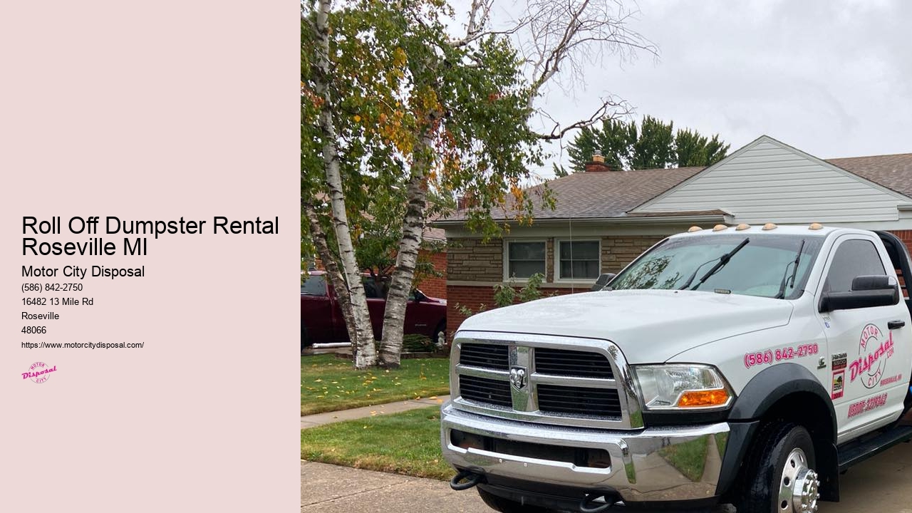 Roll Off Dumpster Rental Roseville MI