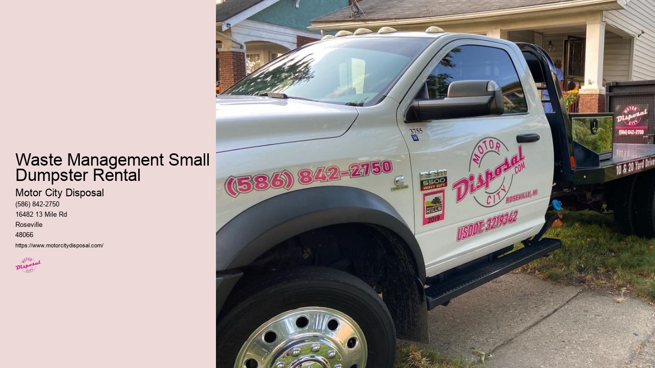 Small Garbage Dumpster Rental