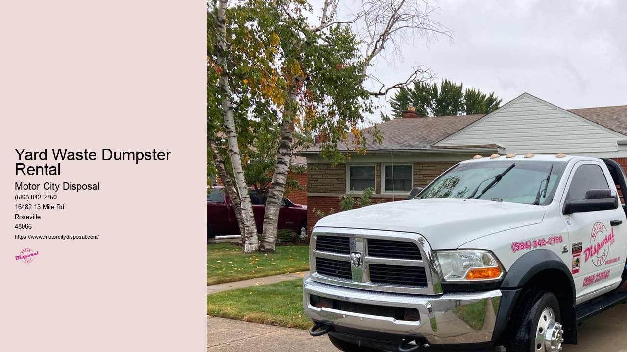 Yard Waste Dumpster Rental